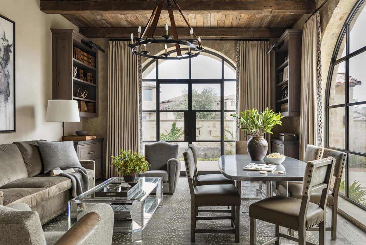 Mediterranean-style family room