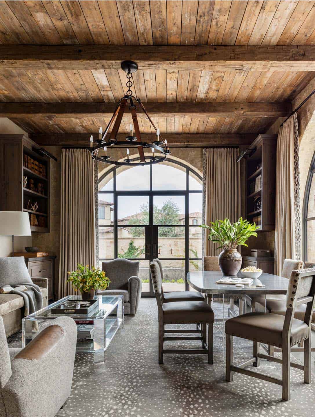 Mediterranean-style family room