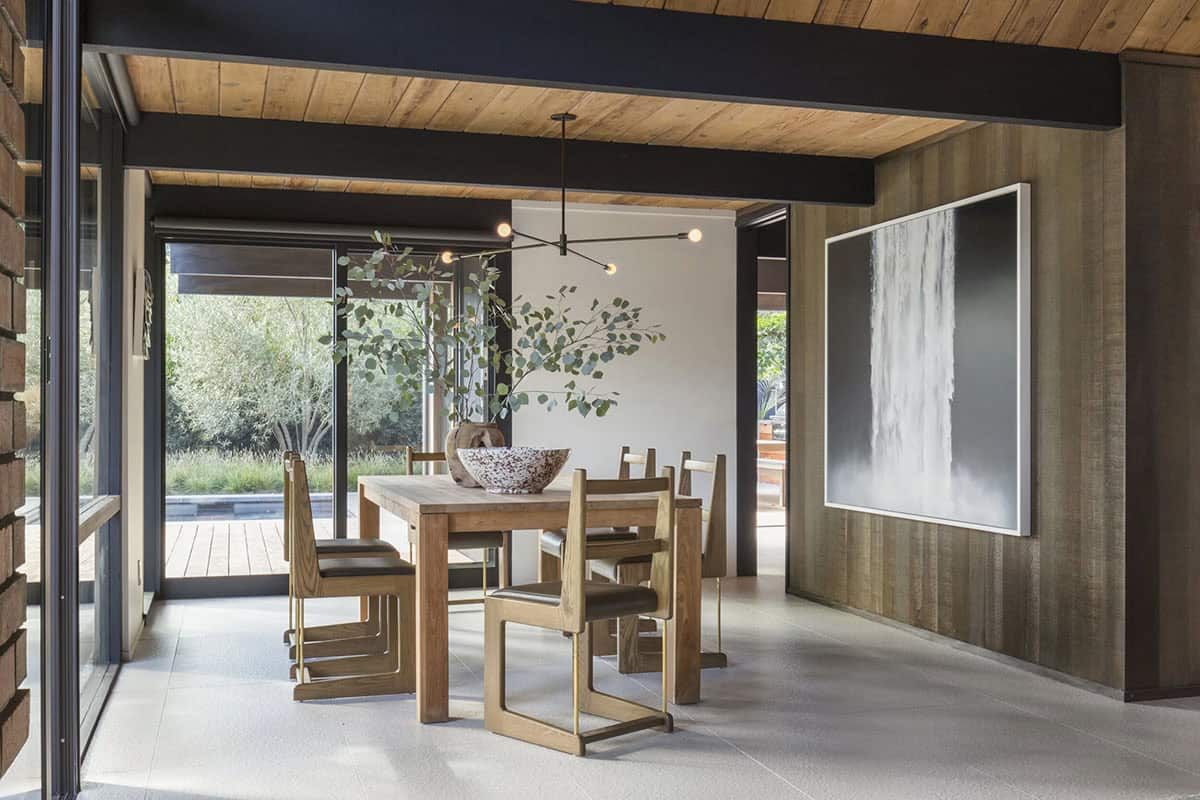 midcentury modern dining room