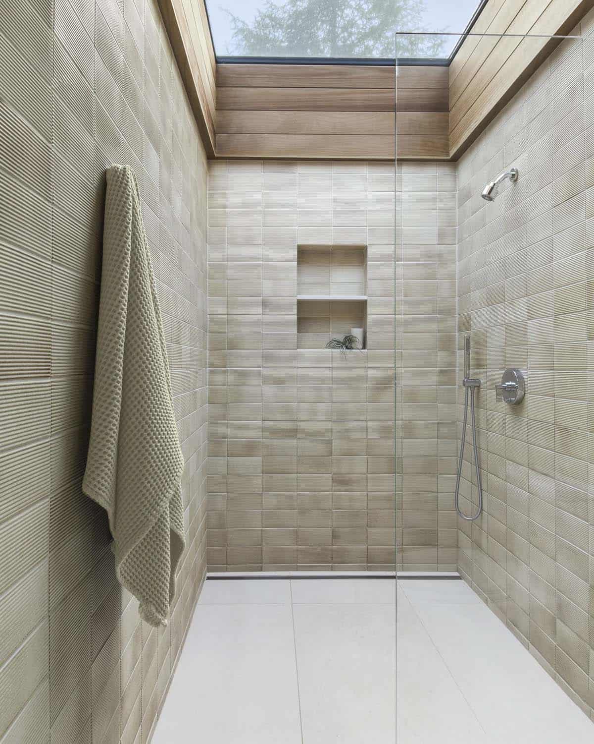 midcentury modern bathroom shower