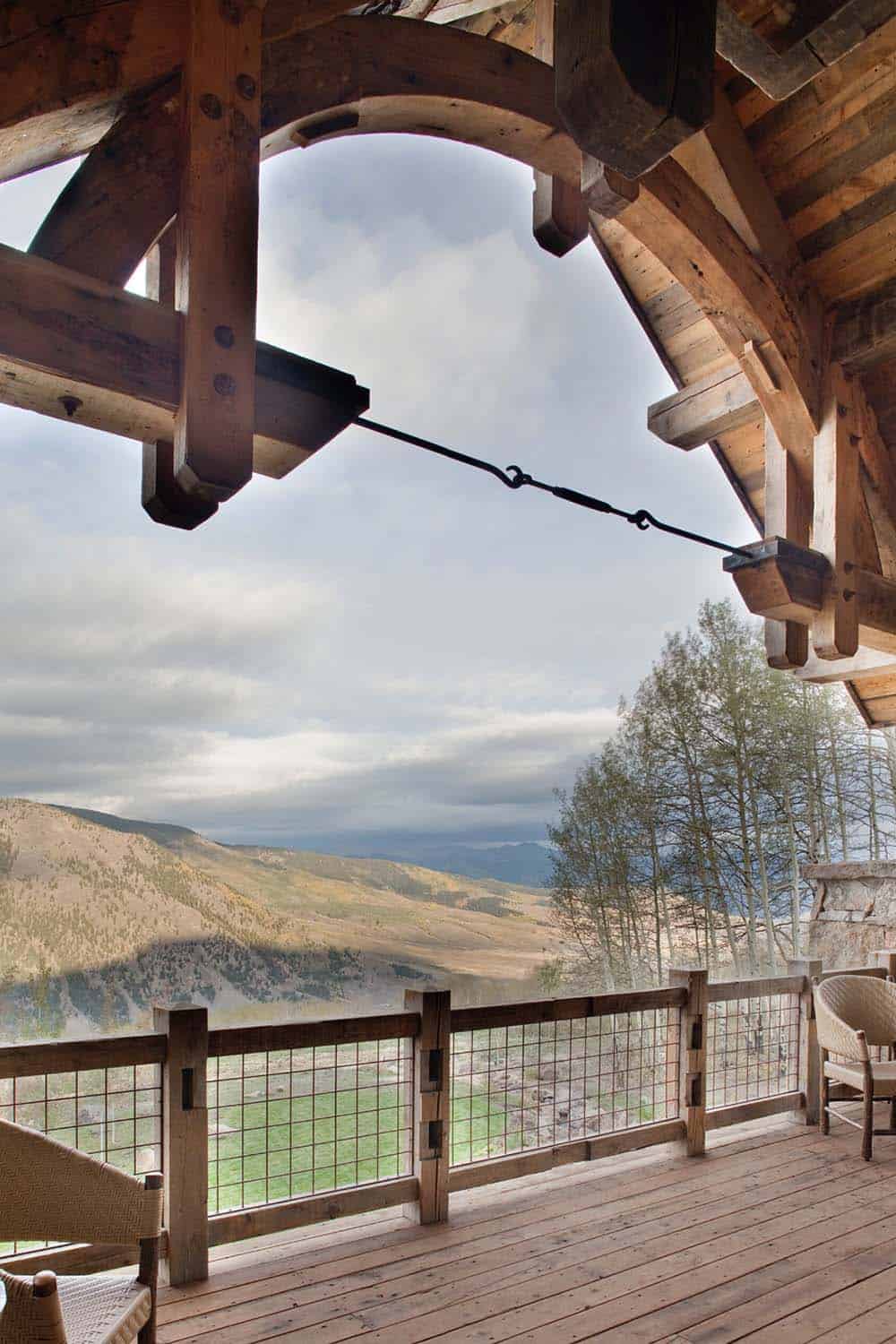 rustic balcony