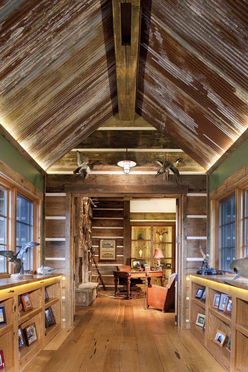 rustic home office