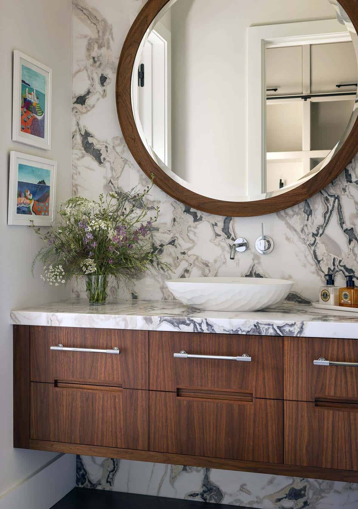 modern powder room