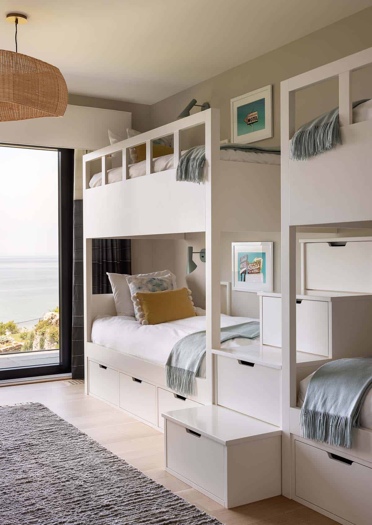 modern kids bunk bedroom