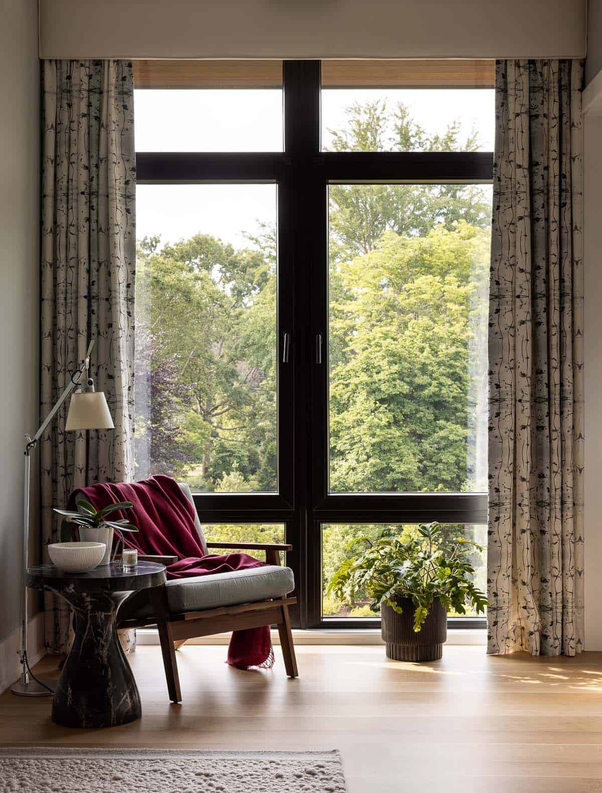 window reading nook biophilic corner