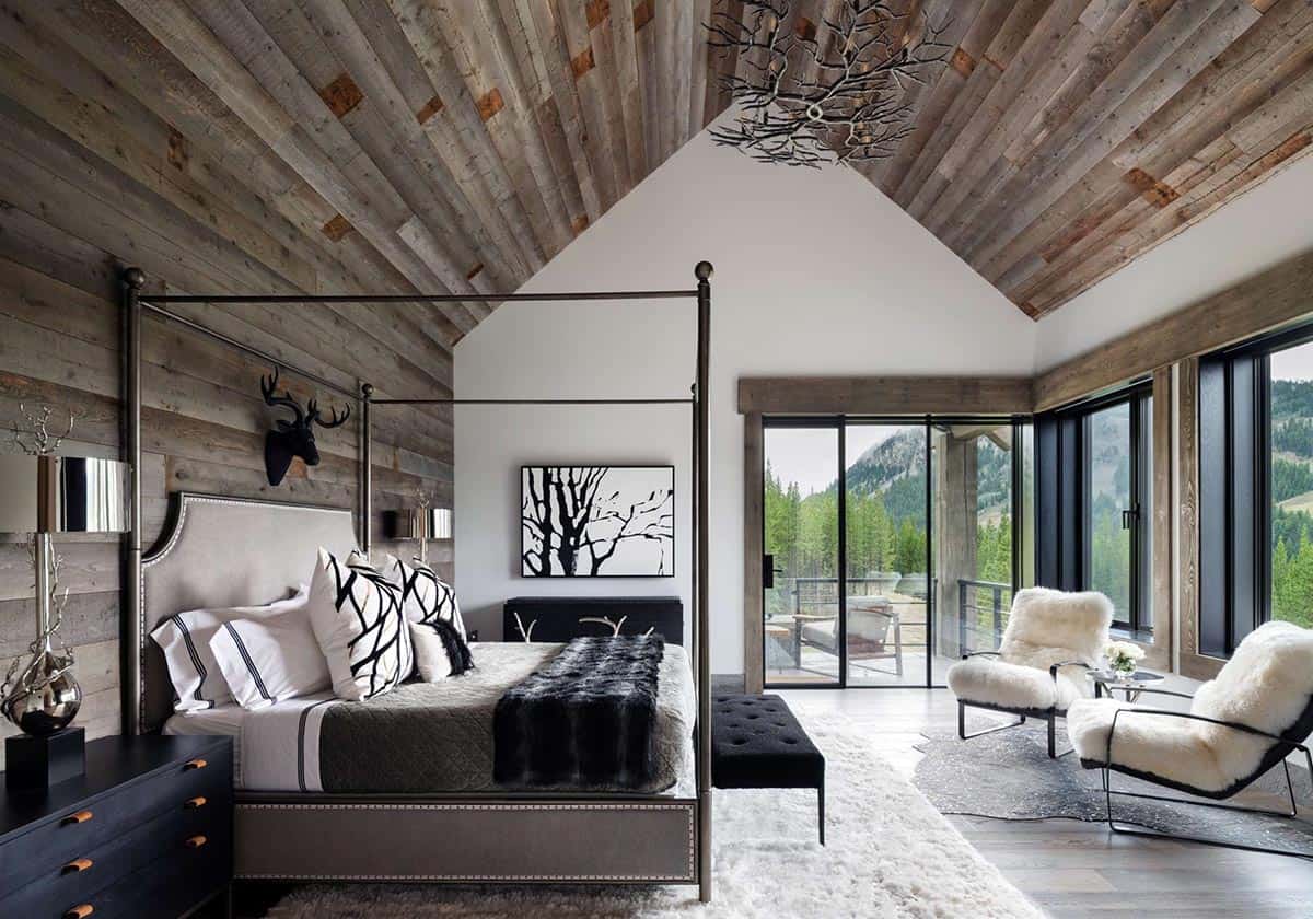 modern rustic bedroom