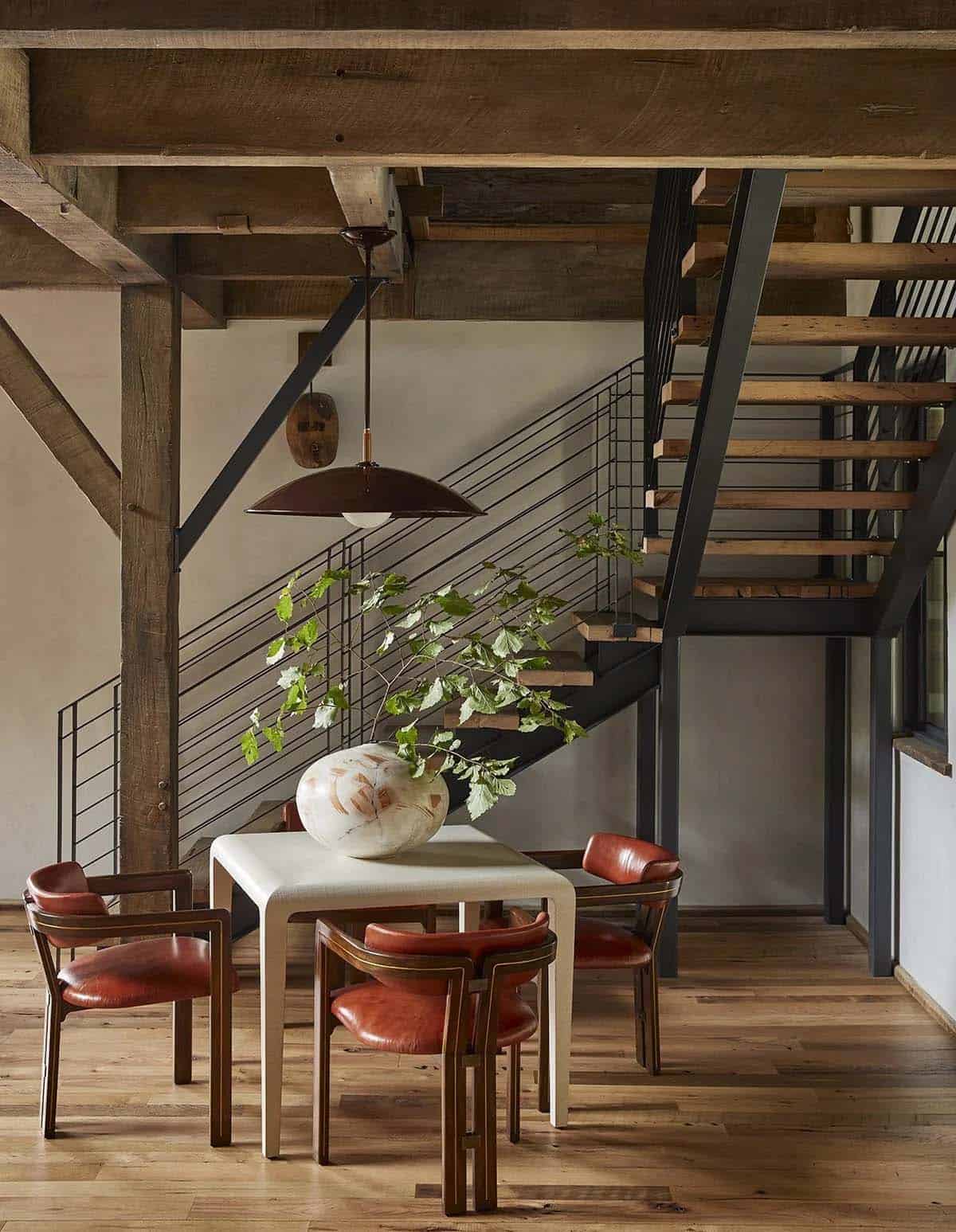 modern rustic staircase