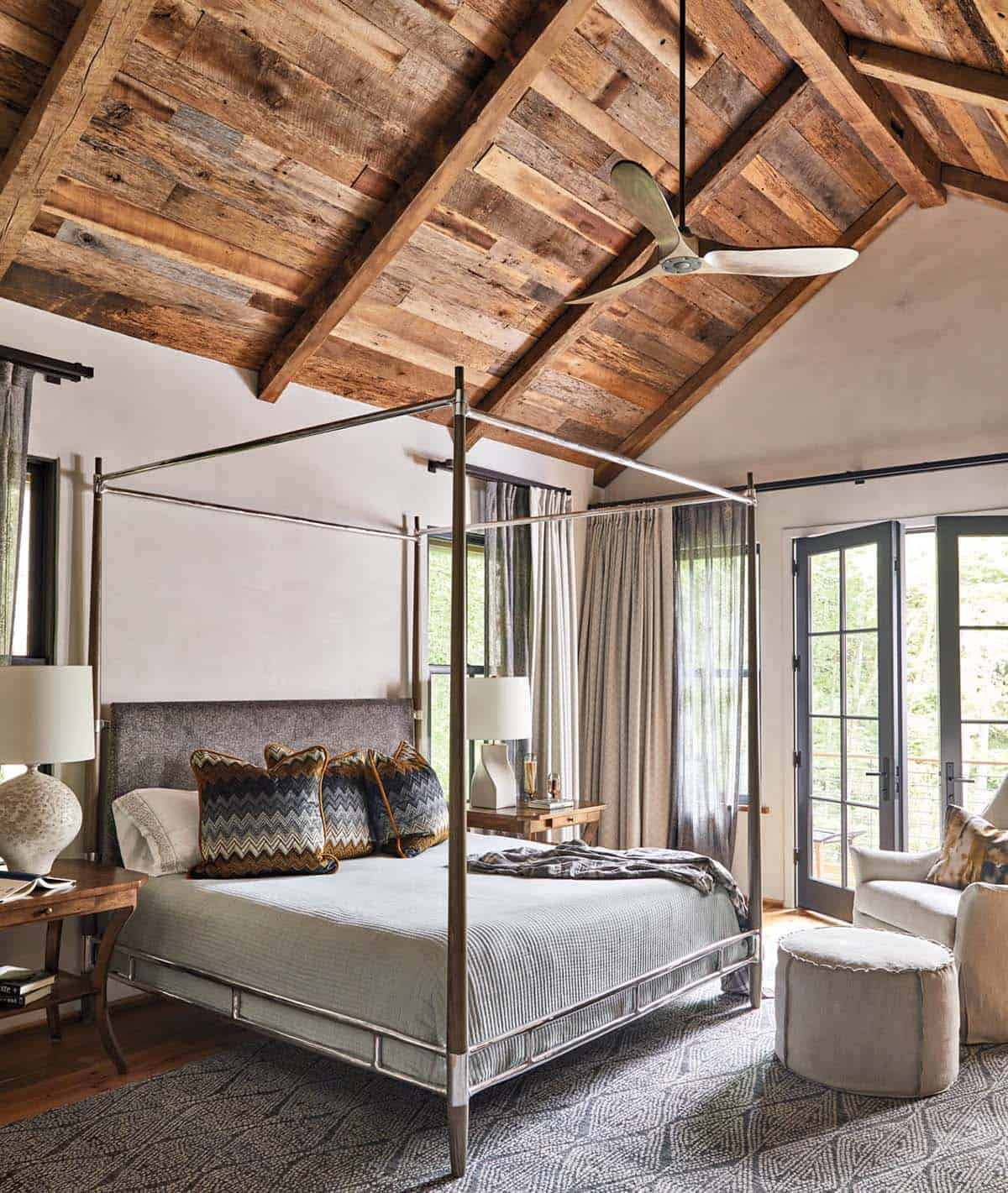 modern rustic bedroom