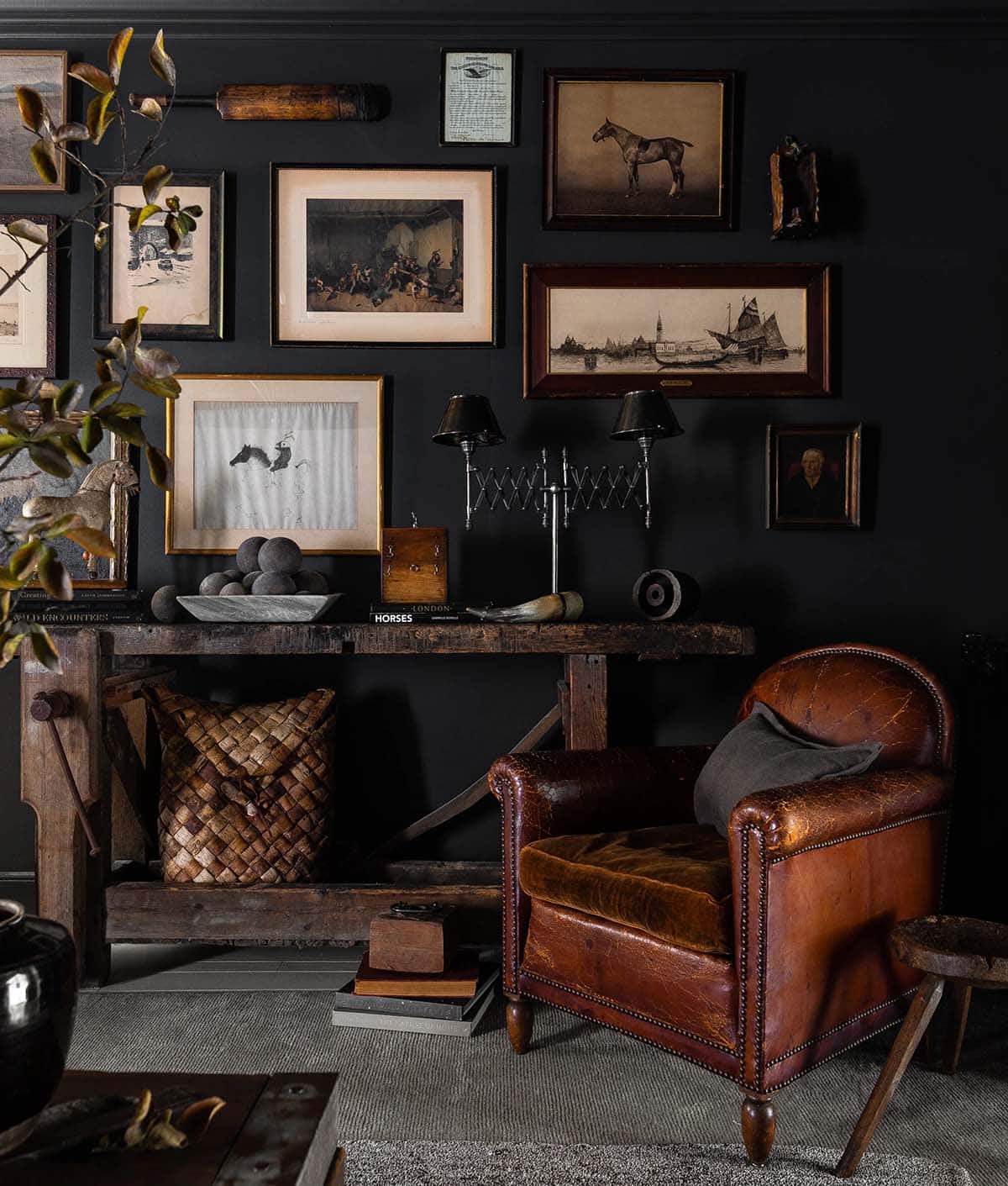 moody living room