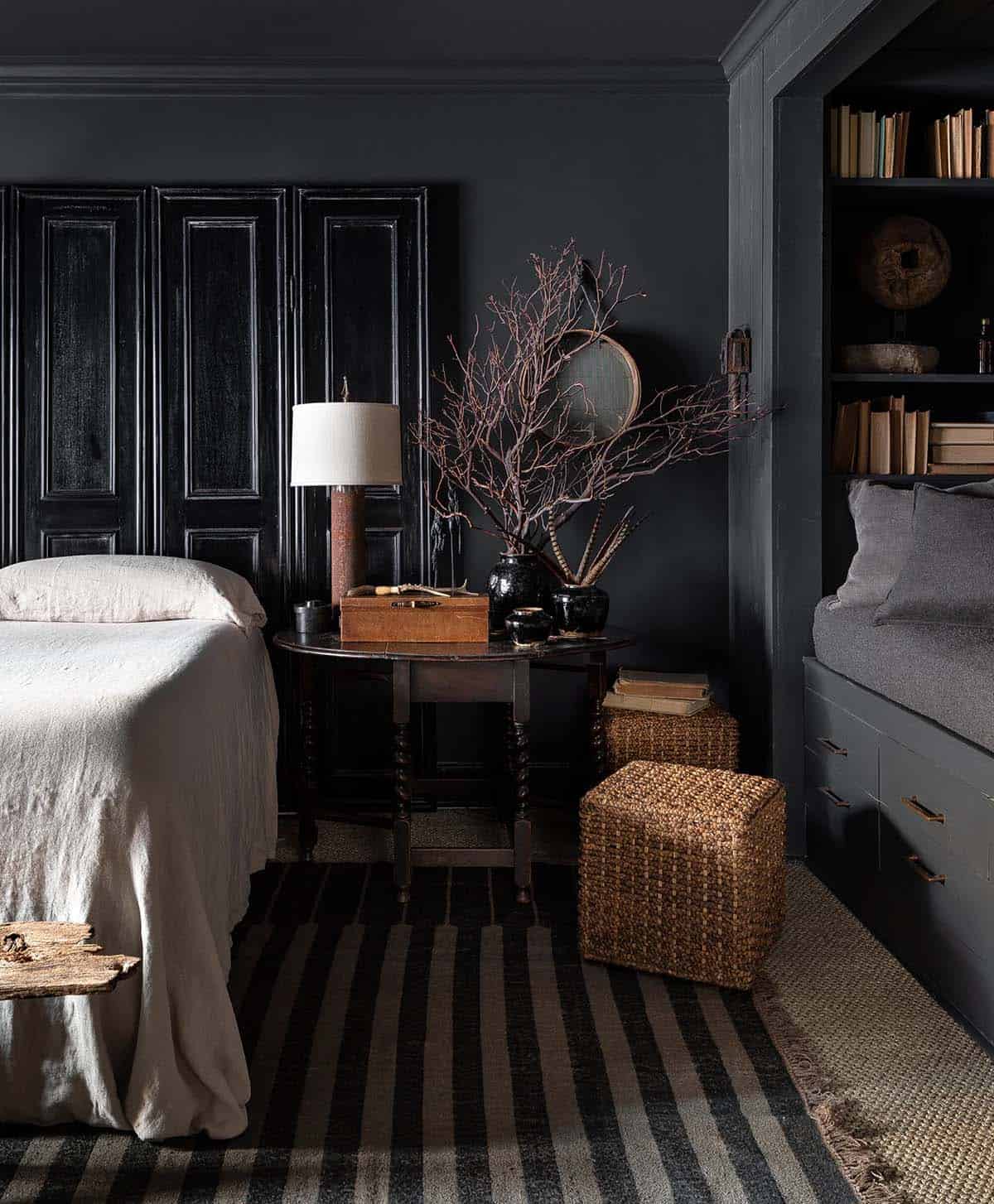 moody bedroom