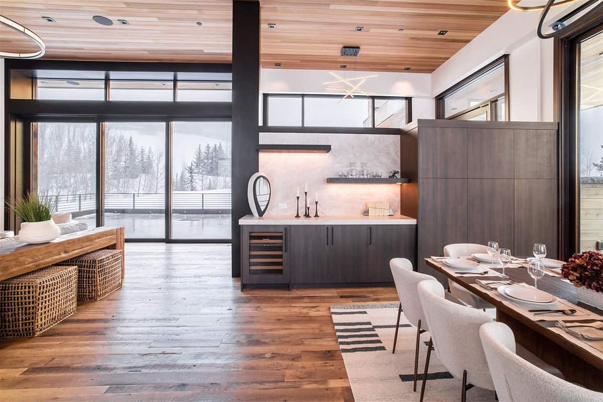 modern dining room room