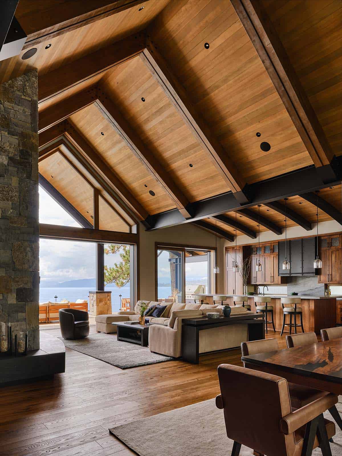 mountain modern great room