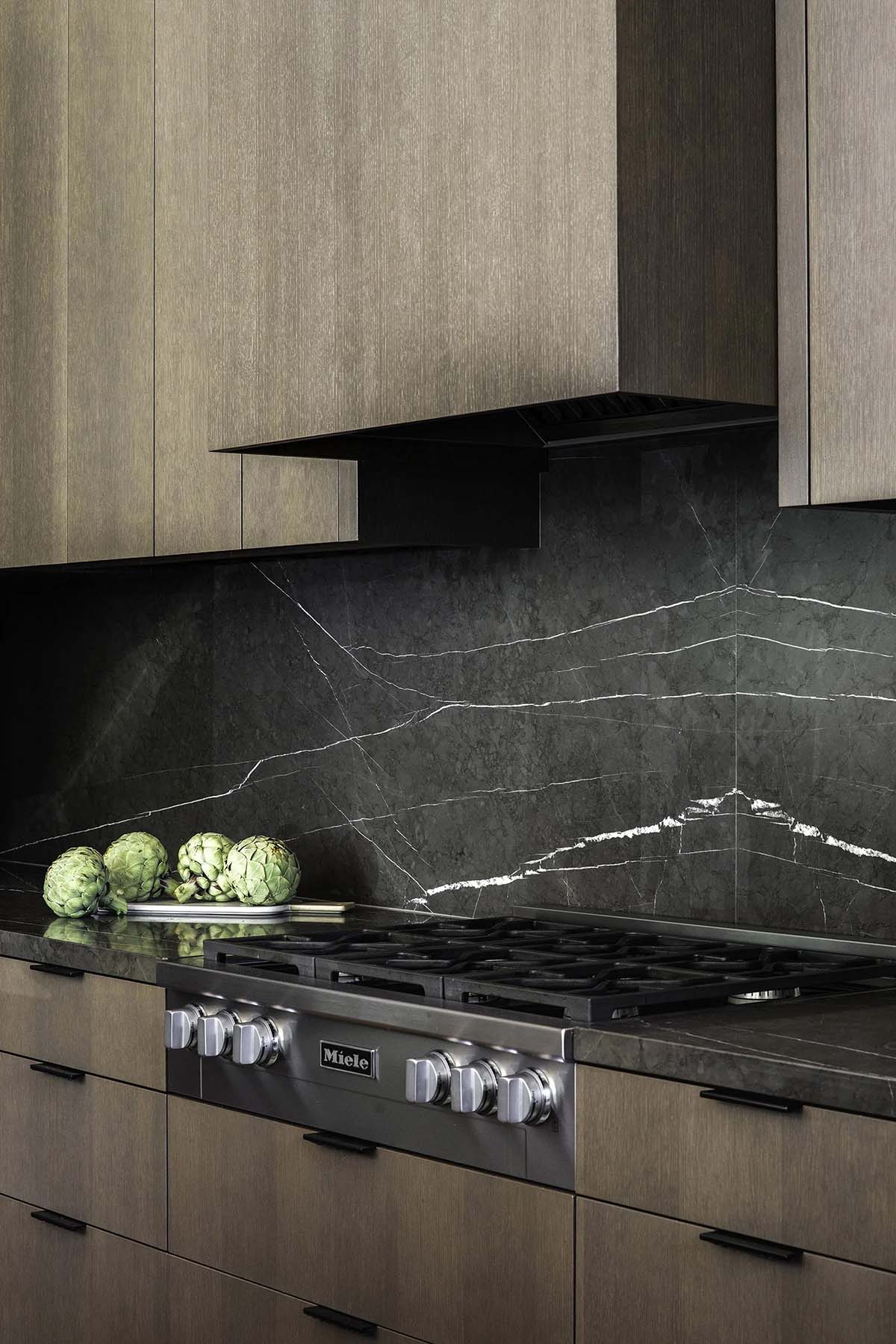 mountain modern kitchen range wall