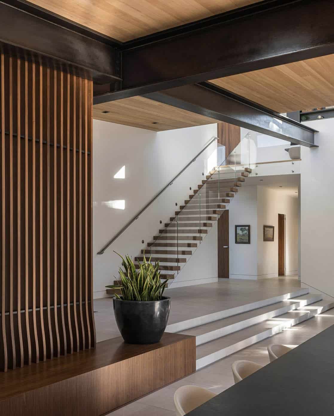 mountain modern style home entry