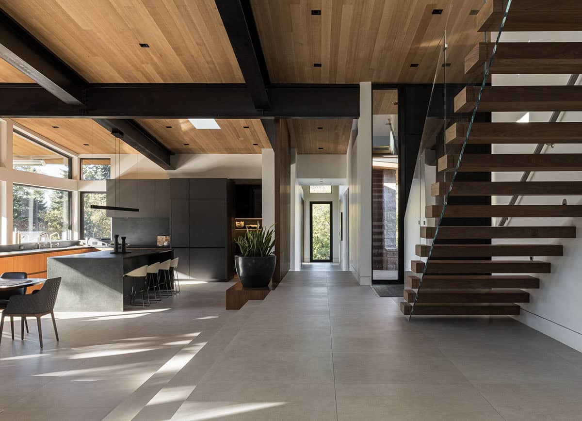 mountain modern style kitchen