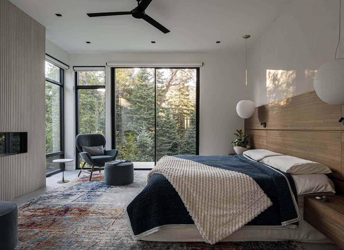 mountain modern style bedroom