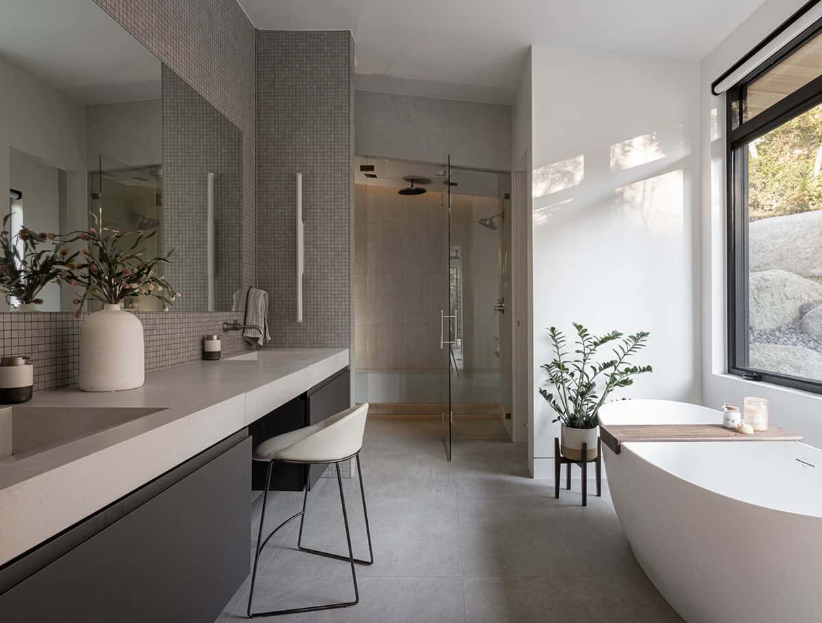 mountain modern style bathroom