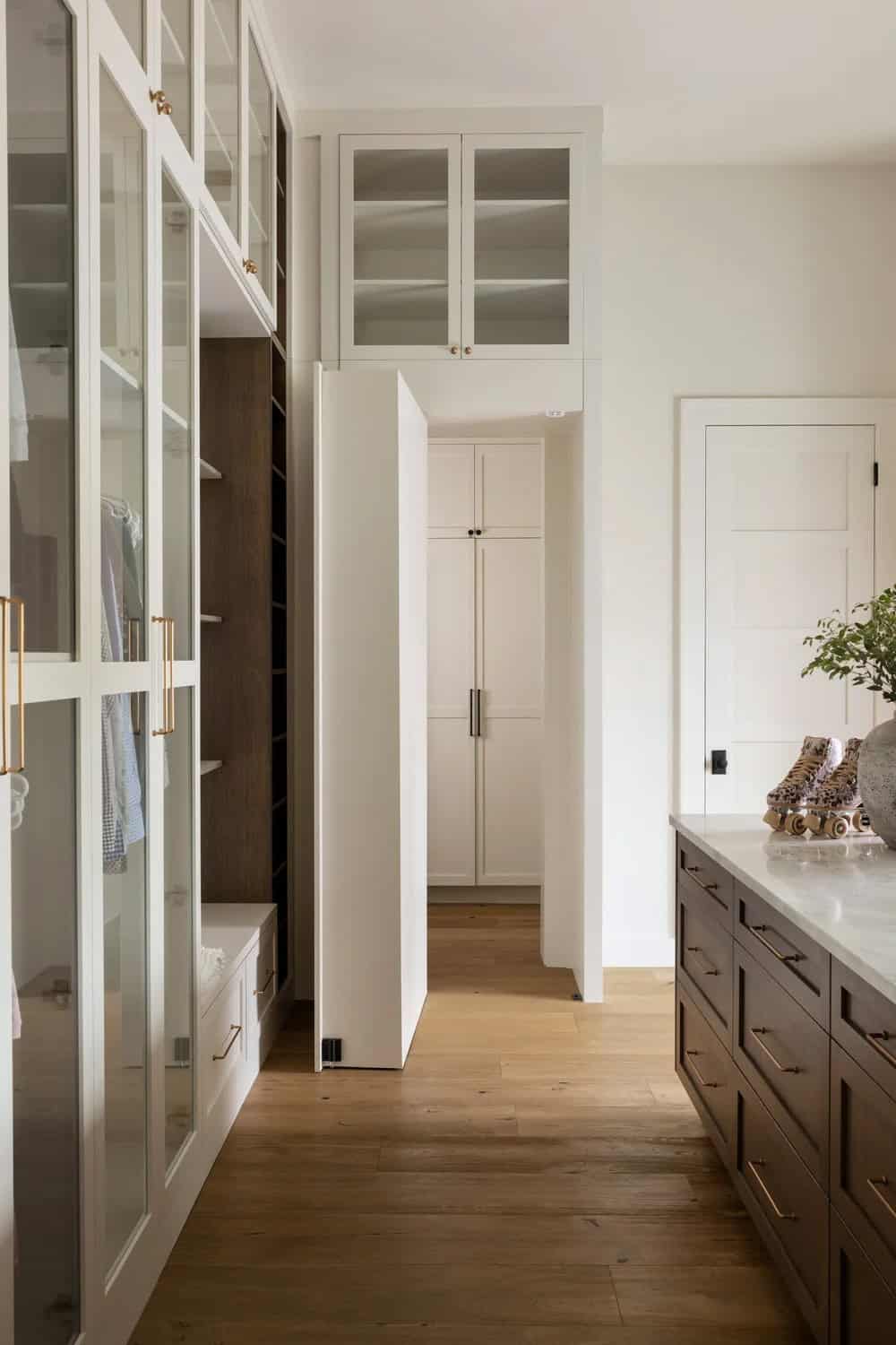 organic modern walk-in closet