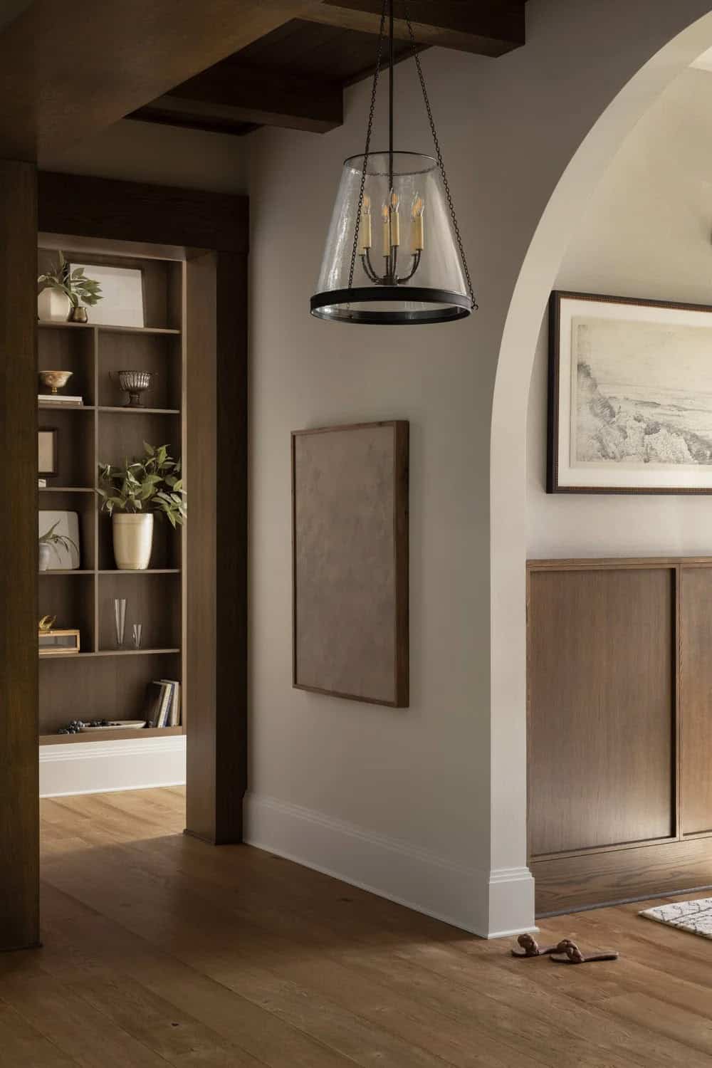 organic modern hallway