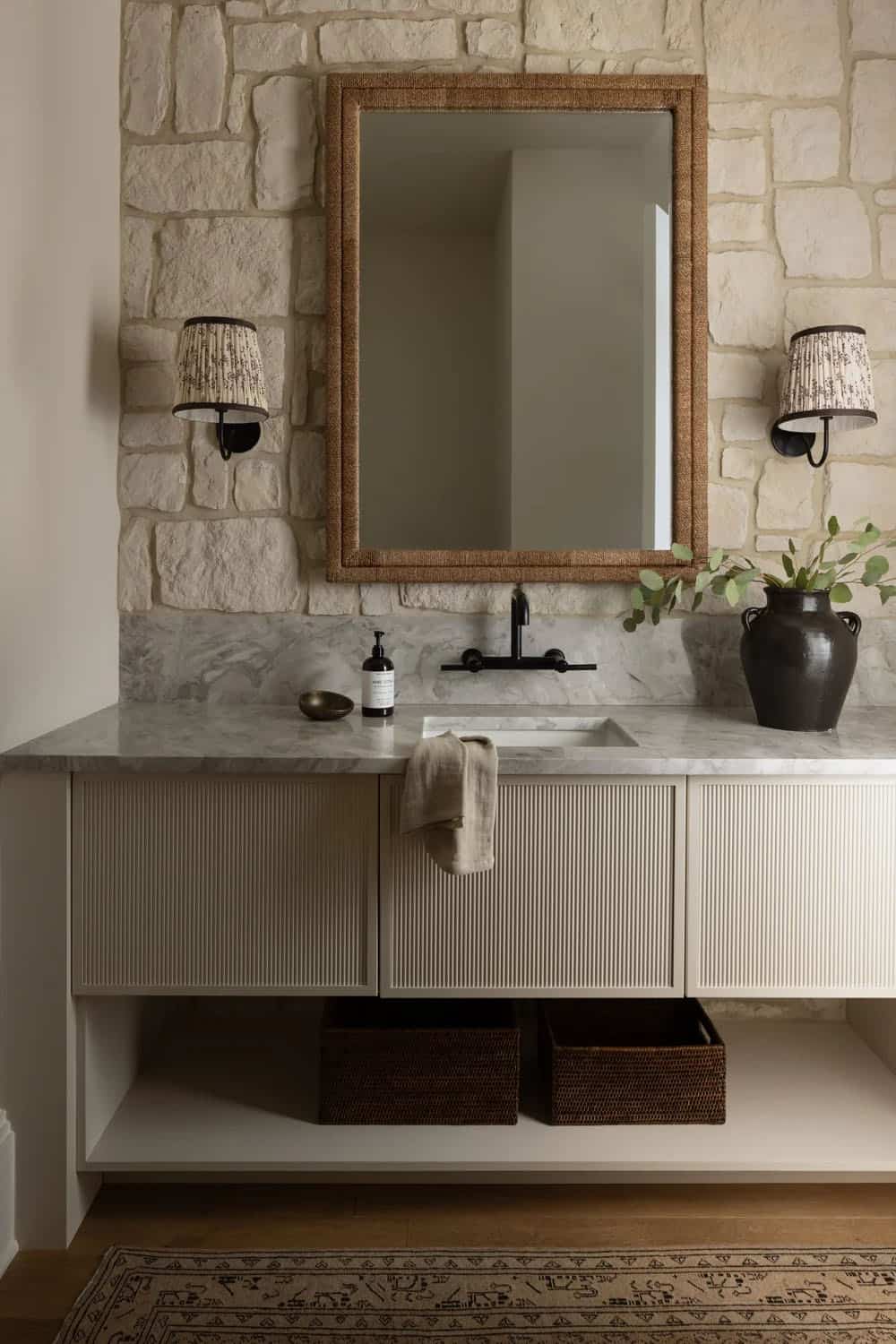 organic modern bathroom vanity