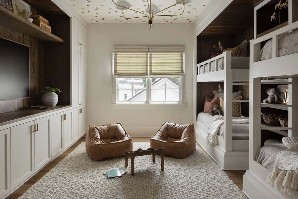 organic modern bunk bedroom