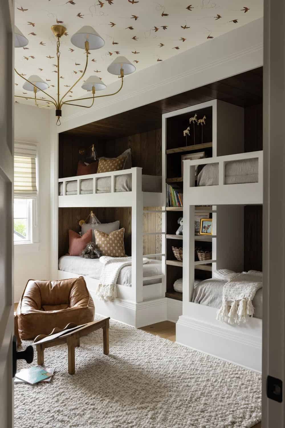 organic modern bunk bedroom