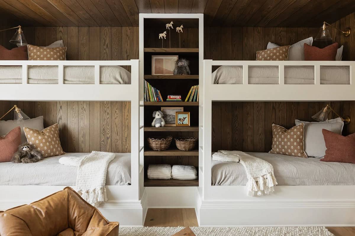 organic modern bunk bedroom