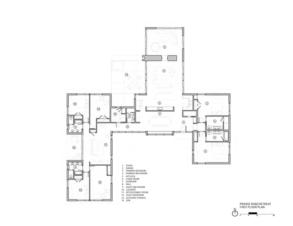 modern home floor plan