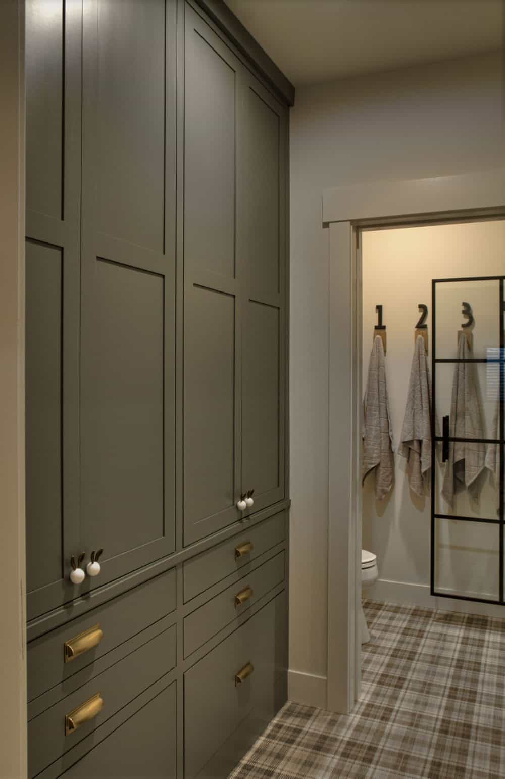 farmhouse style walk-in closet
