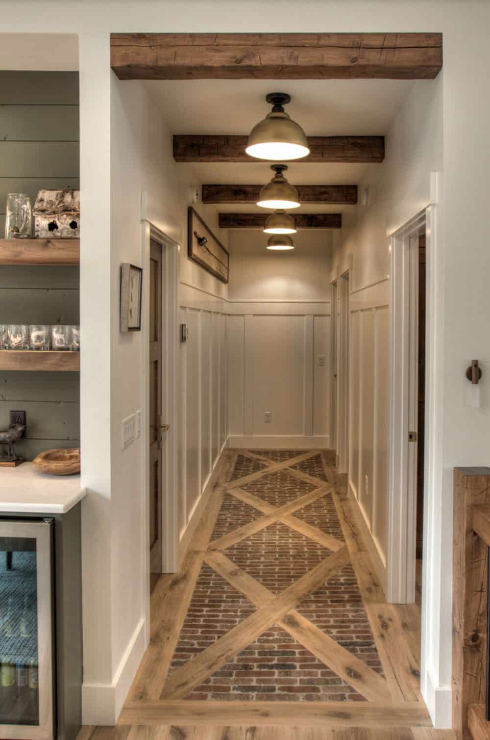 farmhouse style hallway