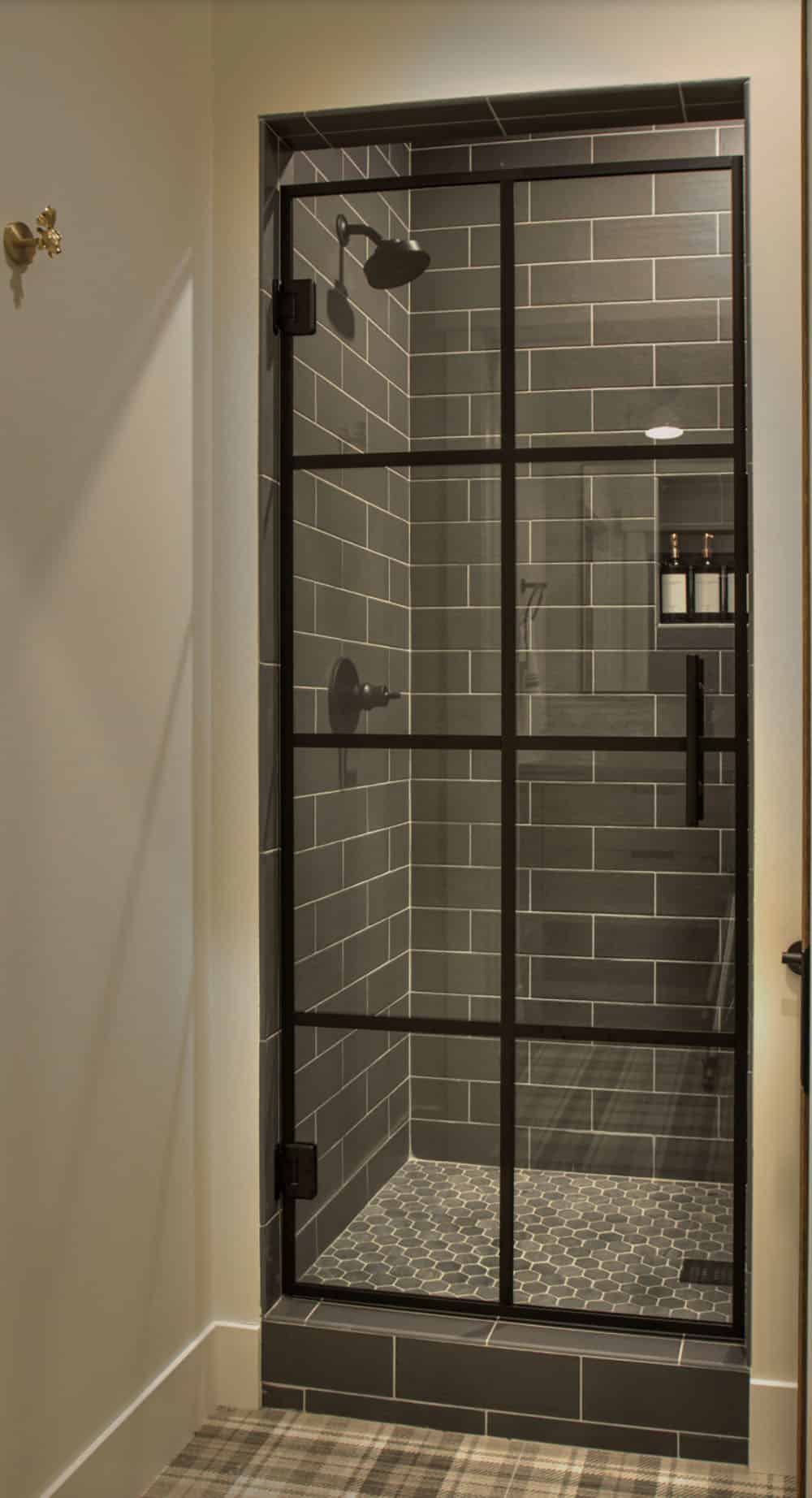 farmhouse style bathroom shower