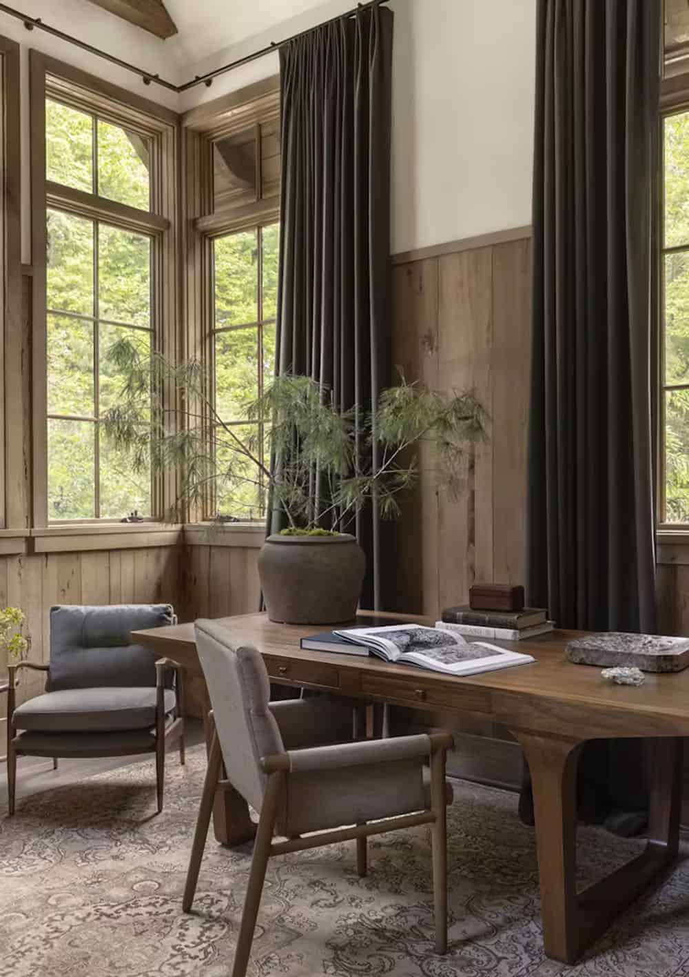 modern rustic home office