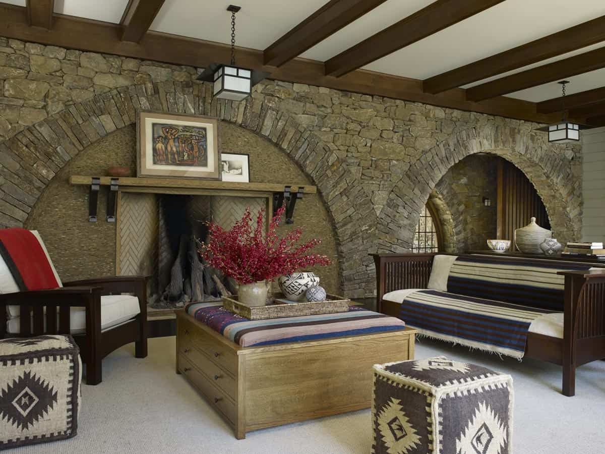 rustic living room