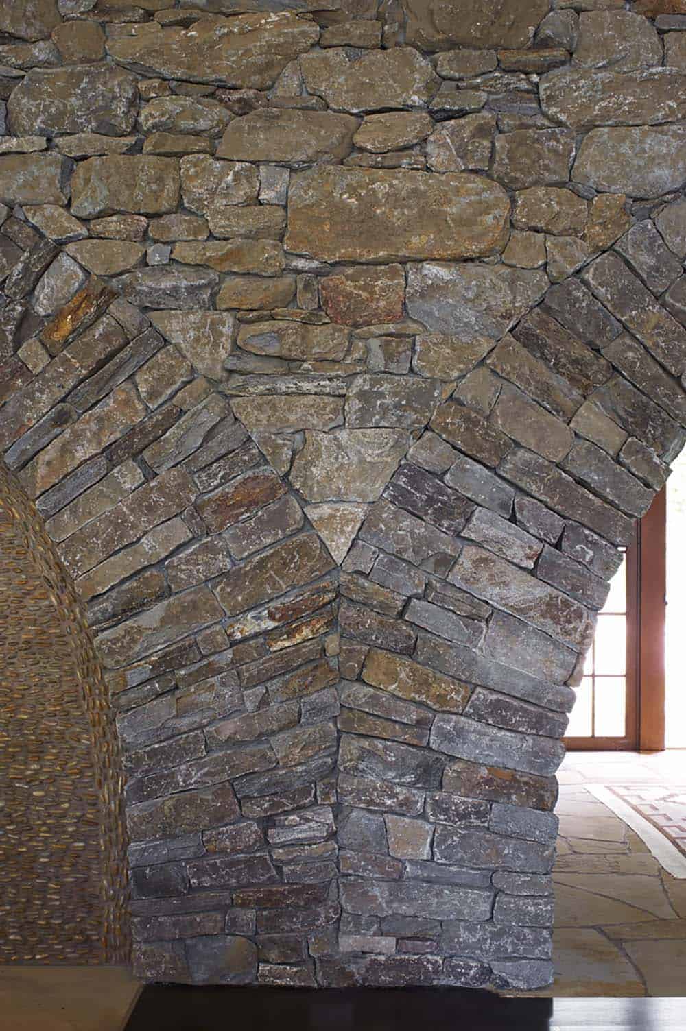 rustic stone arch detail