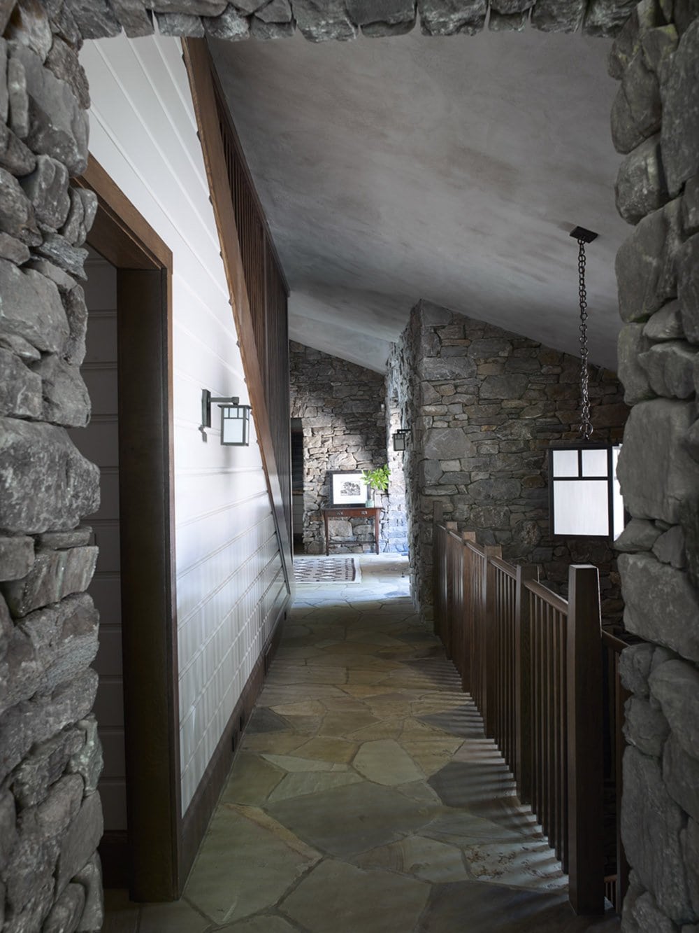 rustic upstairs landing