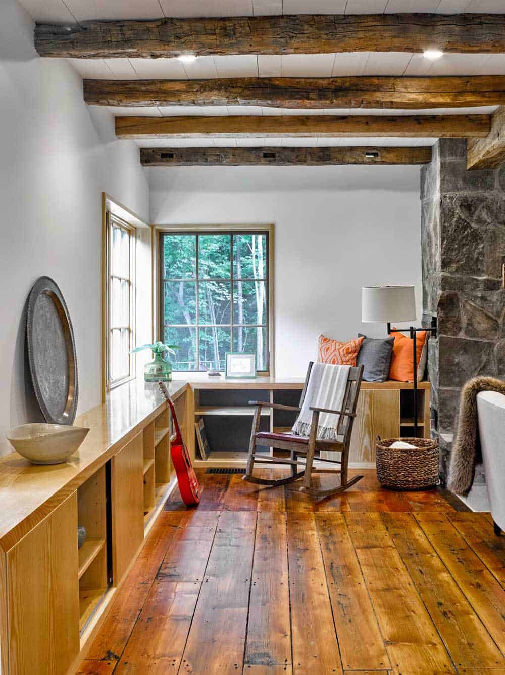 rustic modern living room