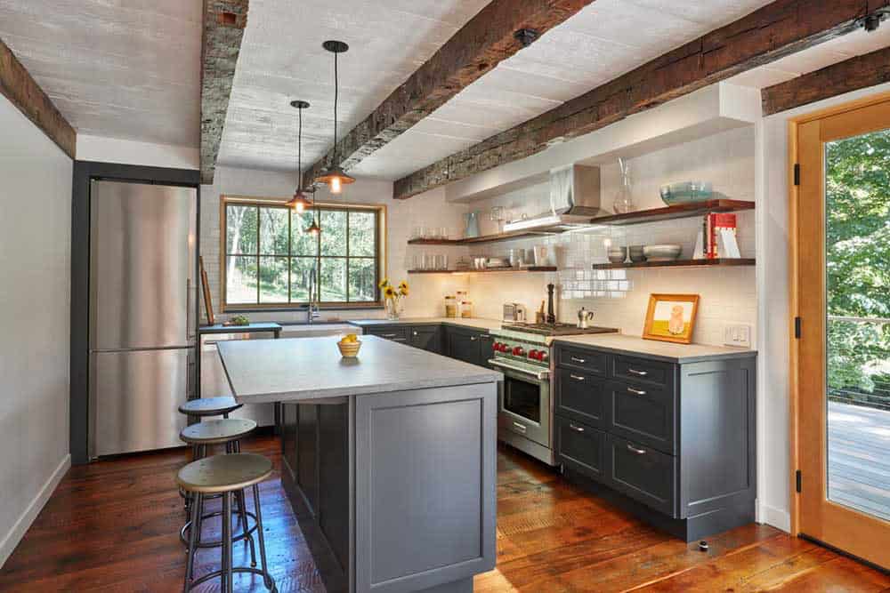 rustic modern kitchen