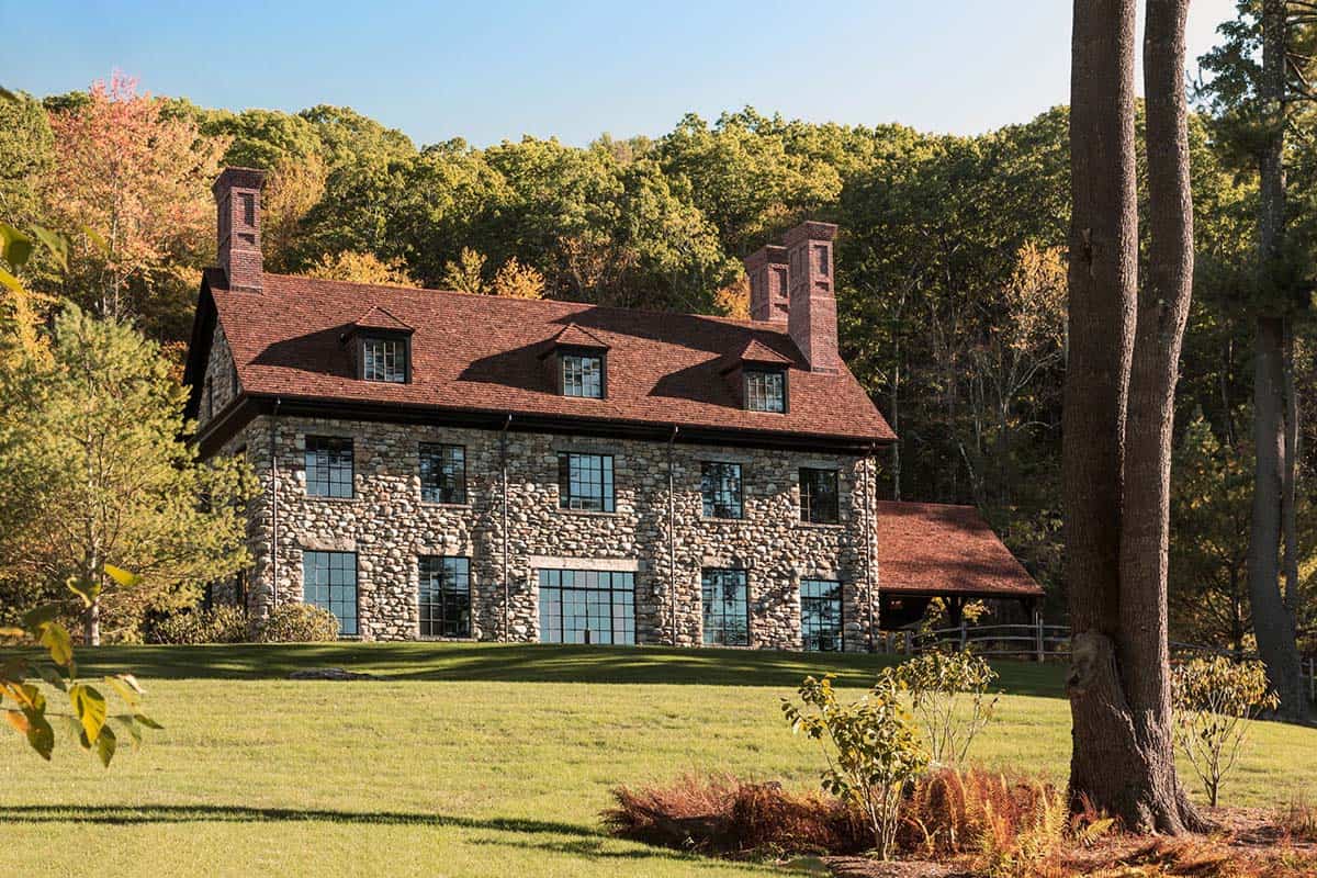 rustic stone house exterior