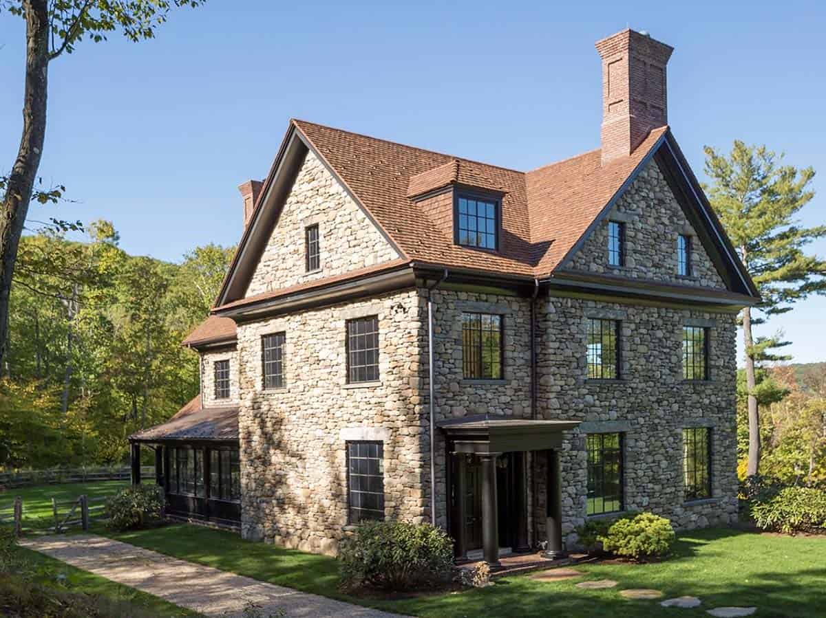 rustic stone house exterior