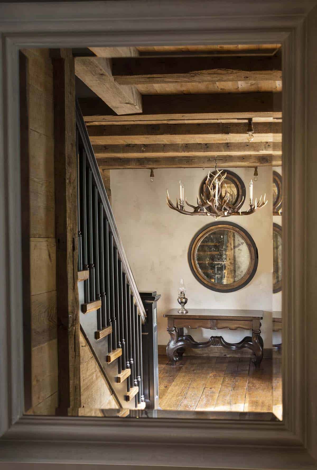 rustic staircase