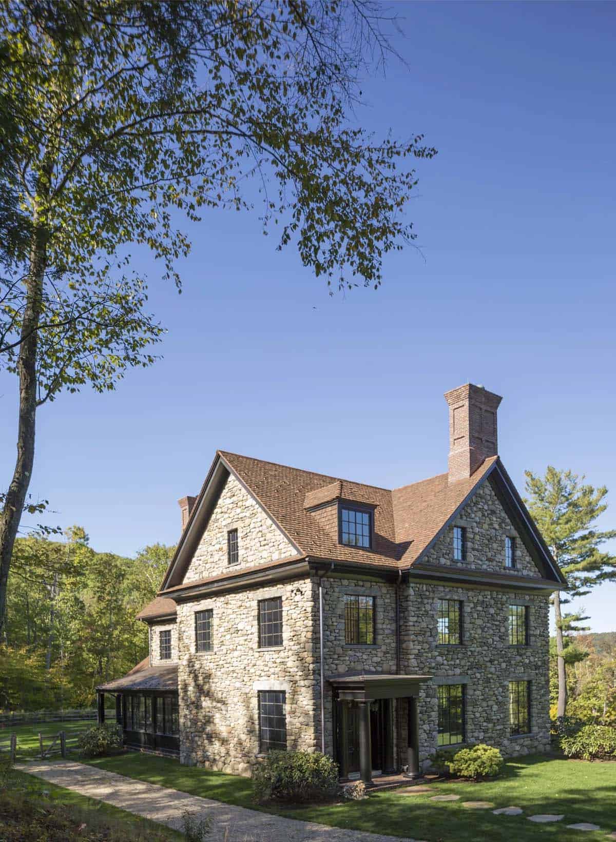 rustic stone house exterior