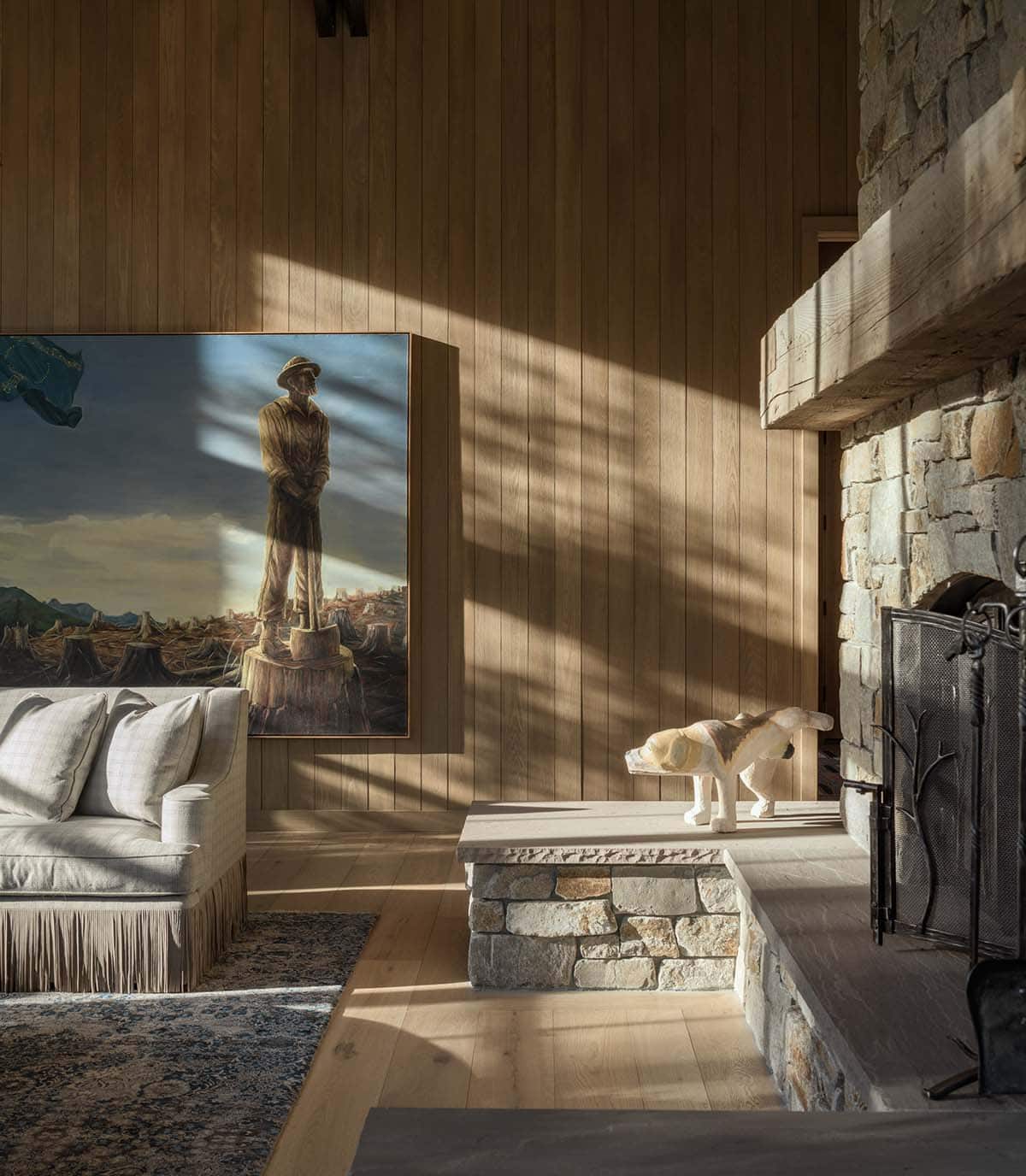 rustic living room