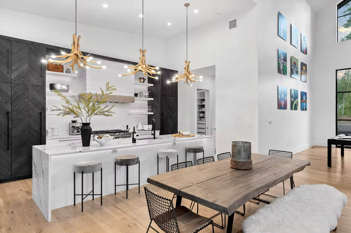 scandinavian modern dining and kitchen