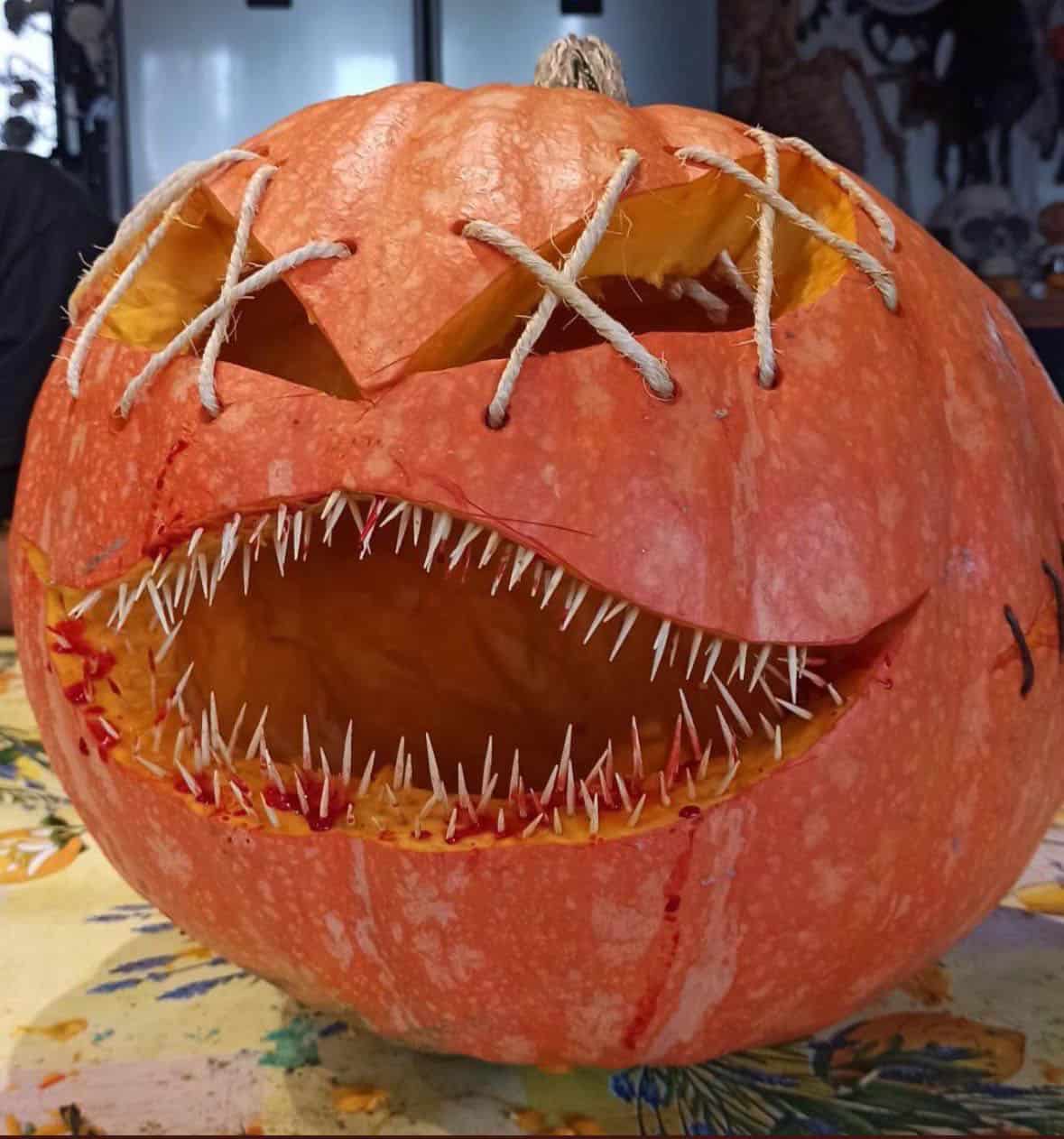 stitch eyes halloween pumpkin