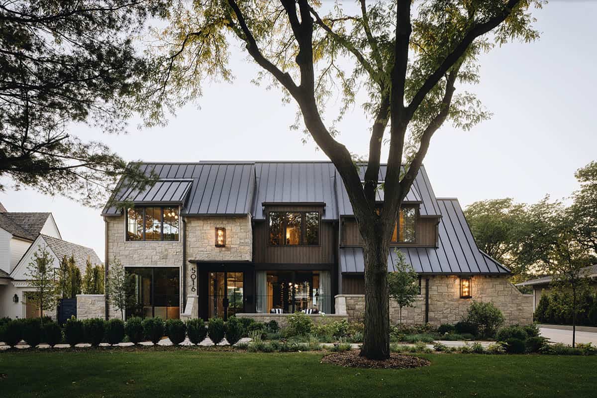 Transitional Style Home Exterior