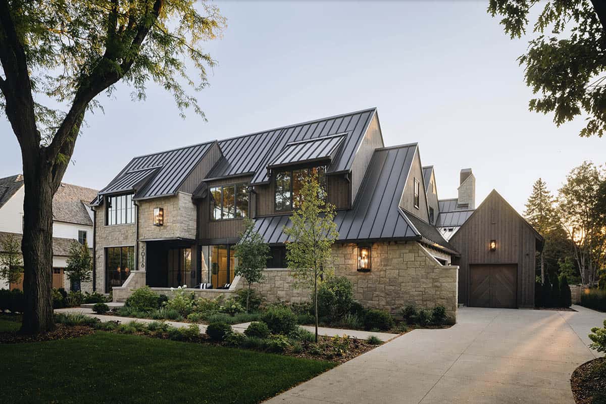 Transitional Style Home Exterior