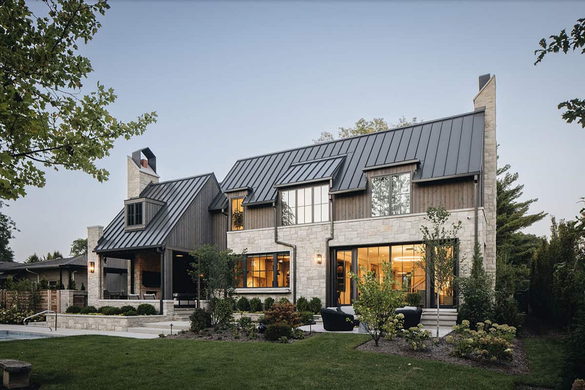 Transitional Style Home Exterior