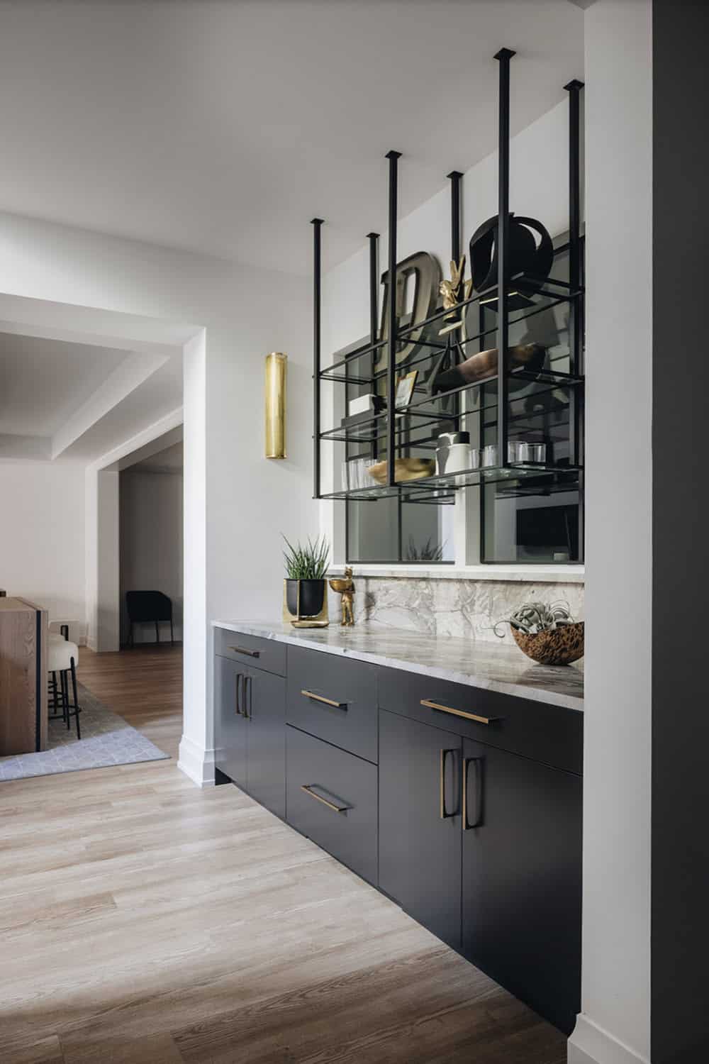 Transitional Style Basement