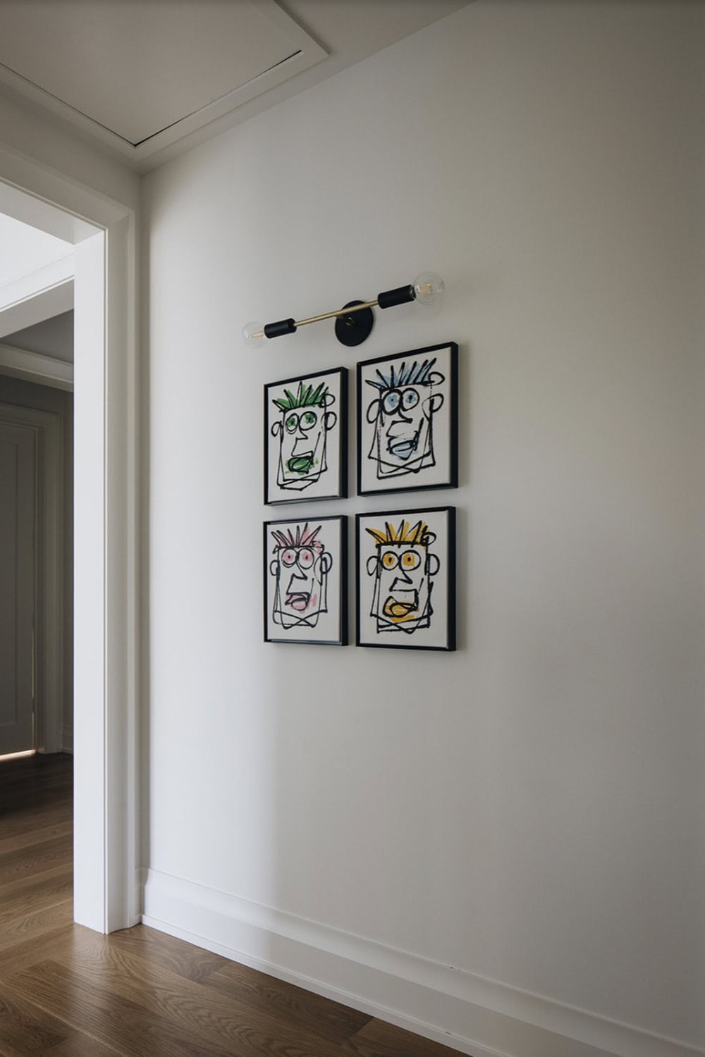 Transitional Style Hallway