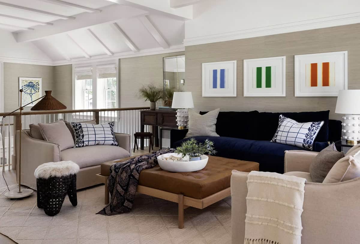 coastal style family room